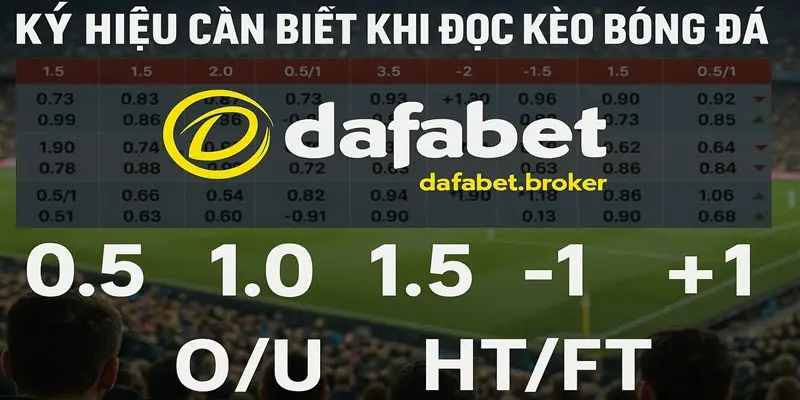 Ký hiệu cần biết khi đọc kèo bóng đá