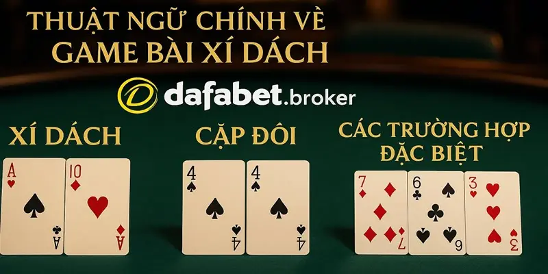 Thuật ngữ chính về game bài xì dách